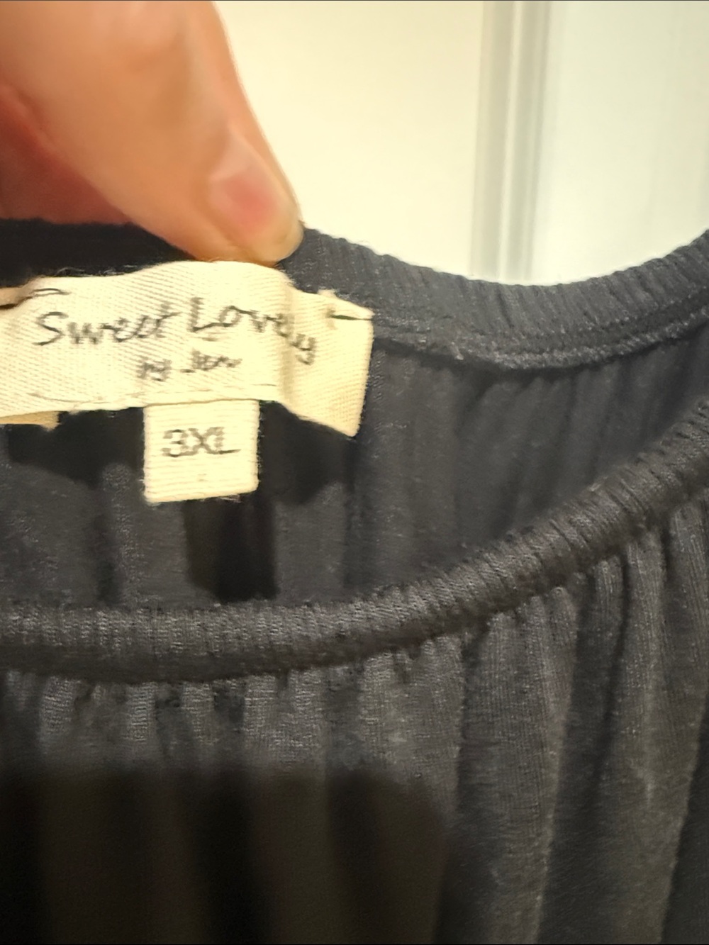 Black Ruffle Off-Shoulder Women’s Dress - Picture 3 of 5